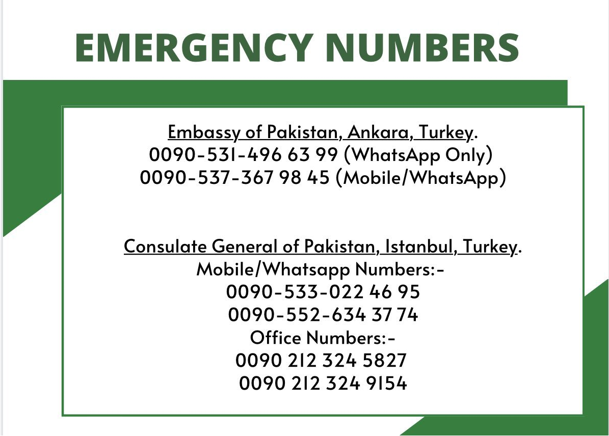 EMERGENCY NUMBERS 1